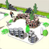 columbarium equiped with flower space